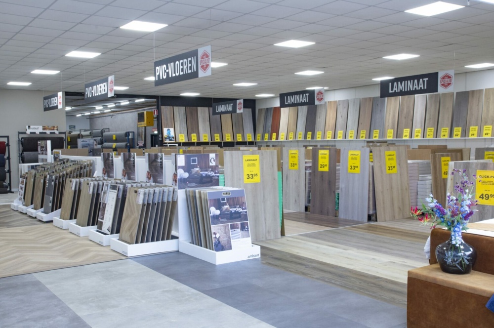 PVC vloeren in de winkel on sale