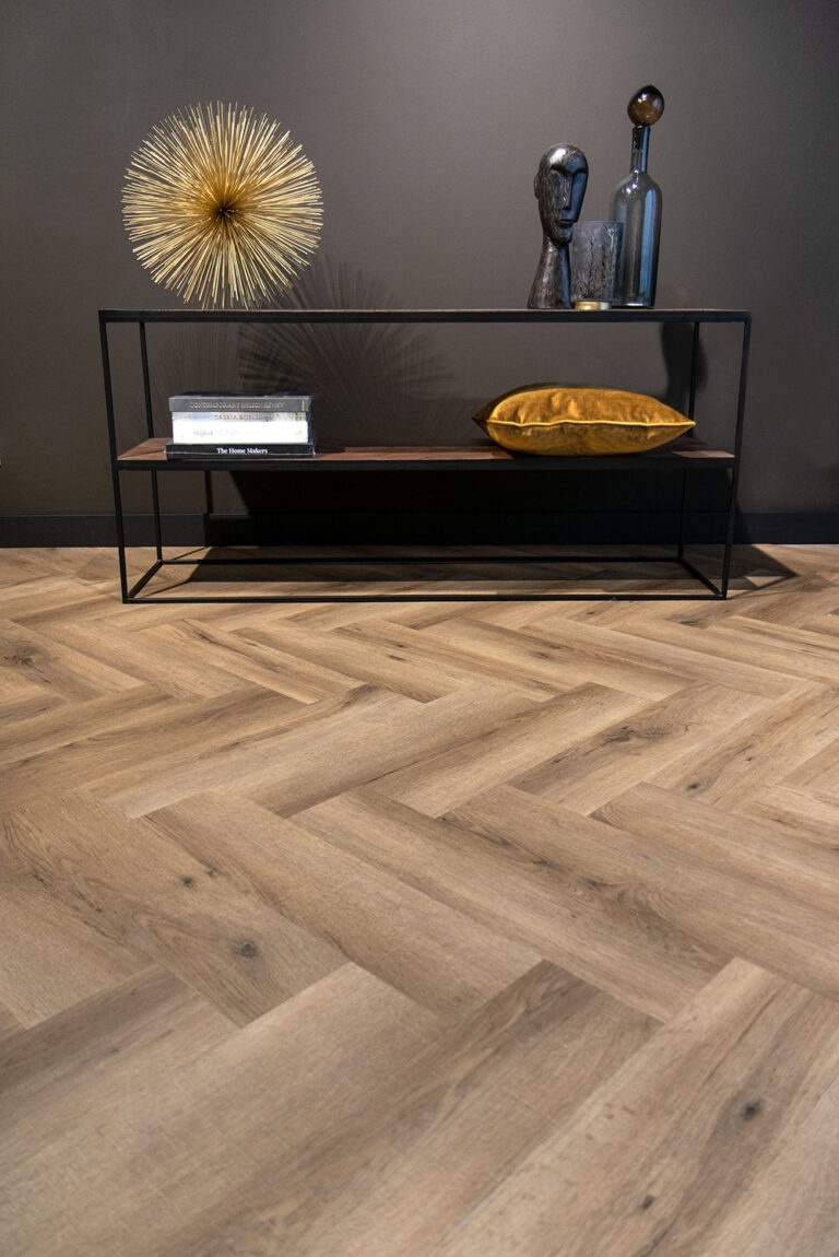 PVC vloer van hout bruin