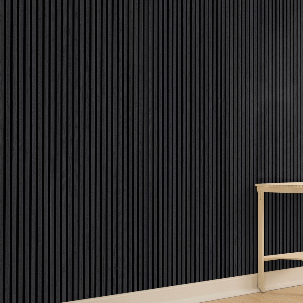 Akoestische wanbekleding zwart